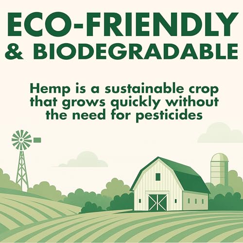 Hemp Bedding – Low Dust, Super Absorbent, Natural Odor Control, Eco-Friendly for Chicken Coops, Rabbits, Horses & Reptiles, 33 lb (Pack of 1) - size: 33 Pounds (Pack of 1)