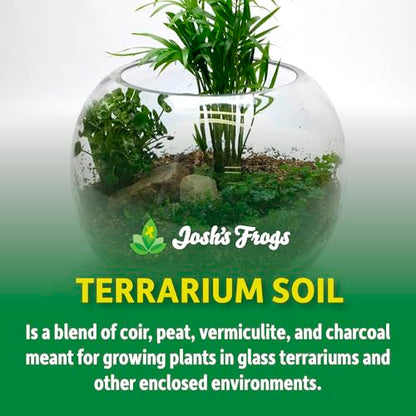 Josh's Frogs Sprig & Stone Terrarium Soil, 4 Quart | For Open and Closed Terrariums - size: 4 Quart