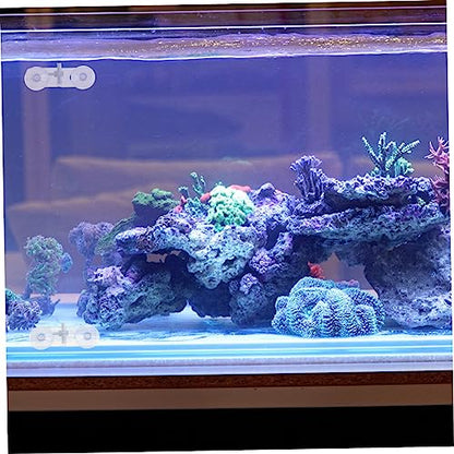 10pcs Aquarium Divider Suction Cup Clamp Acrylic Material Fish Tank Divider Bracket for Small Aquarium