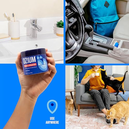 Ozium 8 Oz. Odor Eliminating Gel, Air Freshener Alternative | For Homes, Cars, Offices and More, 1 Pack - size: 1 Count (Pack of 1)
