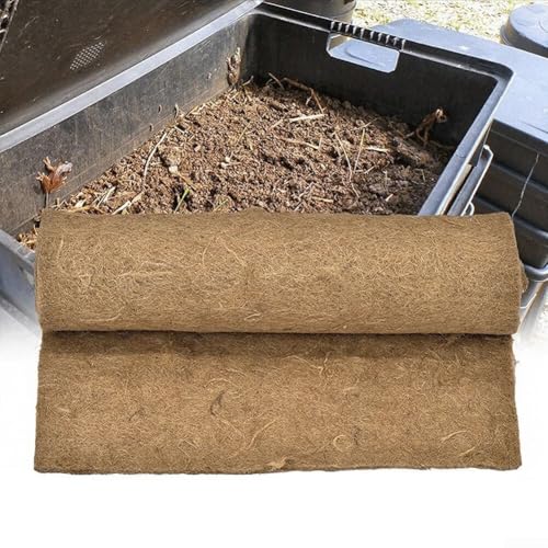 Coco Coir Liner 60x60cm Natural Coconut Fiber Mat for Flower Baskets Planters Garden Decoration Reptile Carpet Pets Pad Brown Single Pack Lasting Quality