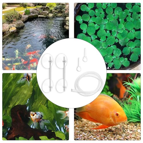 Aquarium Floating Plant Corral, Fish Feeding Ring Can Adjust Height with Water, Aquarium Floating Plant Barrier Suitable for Most Aquariums and Floating Plants