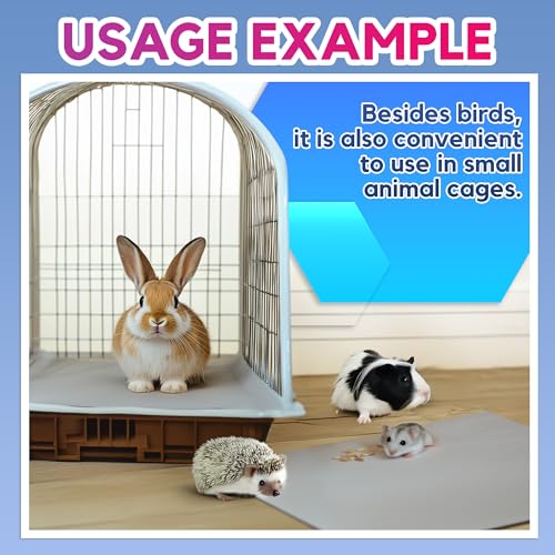 HA SHI Bird Cage Liners, 120 Disposable Newsprint Sheets, Unscented Paper for Pet Enclosures, Packing and Crafts (Standard (20" x 18")) | 120 unscented newsprint sheets, 20 x 18 in. Ink-free liners for bird cages and small pet enclosures. Trim to fit. - s