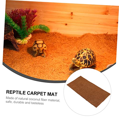 Coconut Fibre Reptile Carpet Tortoise Carpet Mat Moisturizing Pad for Bearded Dragon Tank