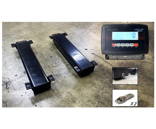 SellEton SL-WB Multi-Purpose Weigh Beam Livestock Scale with LCD Digital Indicator, 24" L 5,000 lb x 1 lb Weighing Scale Capacity, Portable Animal Scale, High Precision Cattle Scale - size: 24"(L) x 4"(W)