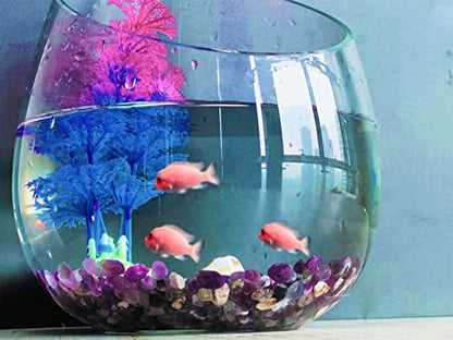 ZHIYUXI Amethyst Crystal Chips Fish Tank Gravel Vase Filler Stones Bulk Crushed Crystals Gemstone Polished Natural Quartz Stone Healing Crystals Glass Stones Fish Rocks - color: C# Amethyst, size: 0.22lbs