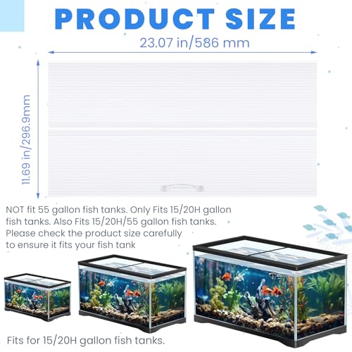Sieral Aquarium Canopy Set Polycarbonate,24 x 12 Inch,Clear,1 Pcs - color: Clear, size: 24 x 12 Inch