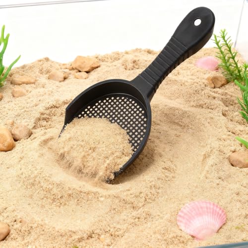 Tsangbaby Hermit Crab Sand Scoop Shovel for Pooper Scooper Plastic Reptile Sand Substrate Scoop Away for Small Pets Enclosure Cleaning
