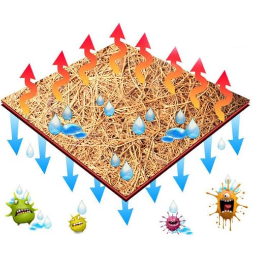 BESTonZON 2 Pcs Natural Coconut Fiber Reptile Bedding Mat Protects Reptile Limbs No Deformation Sturdy Coconut Material Pet Box and Microlandschaft Landscaping