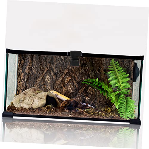 Toyvian 4Pcs Reptile Tank Lock Buckle Escape Prevention Latch for Tortoise and Enclosures Easy Install Feeding Box Secure Clips