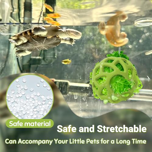 Turtle Feeder Ball, Aquatic Turtle Tank Accessories, Red Eared Slider Turtles Toys, Aquarium Decorations