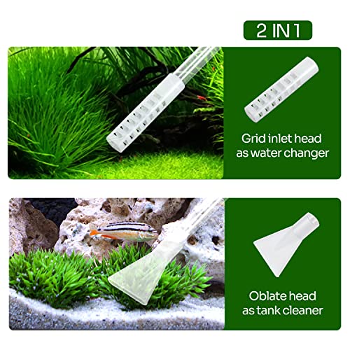 REPTIZOO 15 Gallon Full Glass Reptile Terrarium 12" x 12" x 24" Knock-Down Glass Tank and Siphon Gravel Cleaner Set, Small Habitat for Reptile Chameleon, Tree Frogs, Arboreal Geckos,Lizard - size: 12" x 12" x 24"