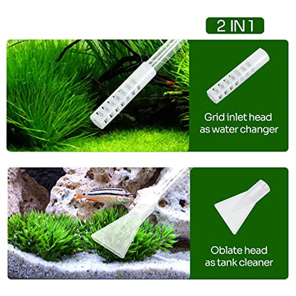REPTIZOO 15 Gallon Full Glass Reptile Terrarium 12" x 12" x 24" Knock-Down Glass Tank and Siphon Gravel Cleaner Set, Small Habitat for Reptile Chameleon, Tree Frogs, Arboreal Geckos,Lizard - size: 12" x 12" x 24"