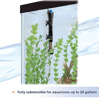 Aqueon Submersible Aquarium Heater, 100 Watts, Up to 40 Gallons - size: 100 Watts, Up to 40 Gallons