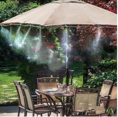 Misting Nozzles for Outdoor Cooling System 10pcs Mister Nozzle Atomizing Misting Sprayer Fog Nozzles for Garden, Humidification, Landscaping, Dust Control, 0.024Inch (Size : 0.6mm)
