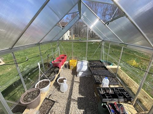 Automatic Greenhouse Drip Irrigation Kit – 20 Brass 360° Adjustable Nozzles, 65FT 1/2" Tubing & Misting System – Easy Setup & Water Saving for Hydroponics, Raised Beds, Flower Gardens & Outdoor Plants