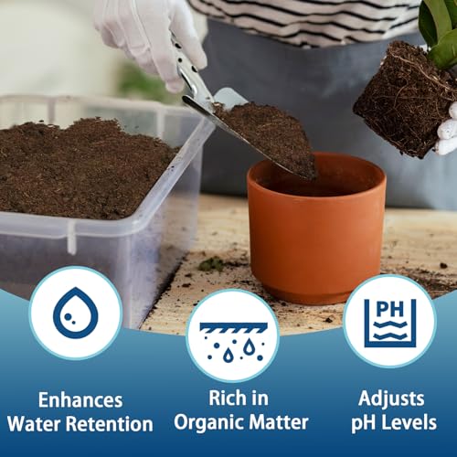 Doter Sphagnum Peat Moss for Plants 4qt, Organic Garden Growing Soil Amendment and Media for Flowers, Vegetables, Herbs, Orchid, Indoor Houseplant - size: 4qt