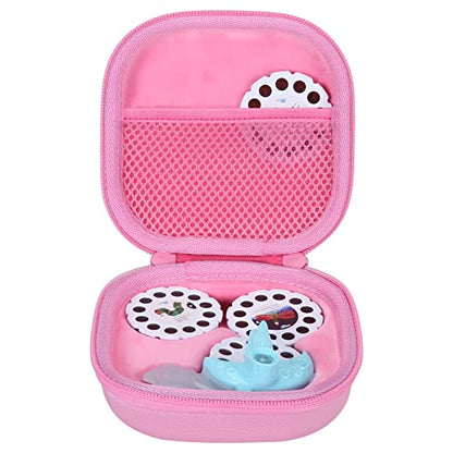 Aenllosi Hard Case for Moonlite Mini Projector Gift Pack fits upto 20 | EVA case construction, Water-resistant design, Dust-resistant design, Smooth zipper access, Carry handle, Case only - color: Pink