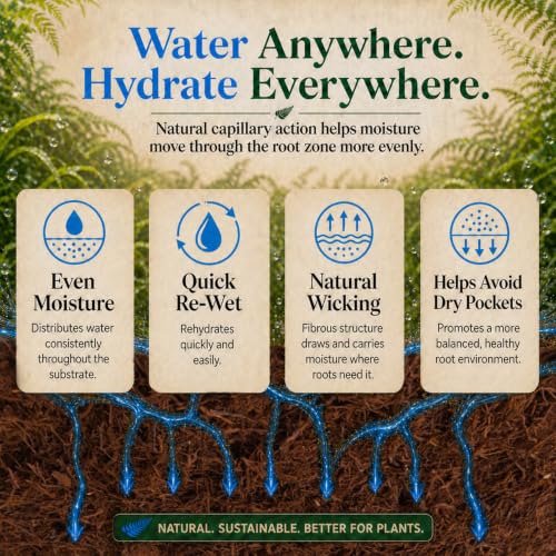 Fernwood Orchid Growing Medium and Reptile Substrate - 10 Liter (9.1 Quart) | Tree Fern for Orchids, Aroids, and Other Epiphytes | Use in Terrariums and Vivariums | Natural, Organic, Long Lasting