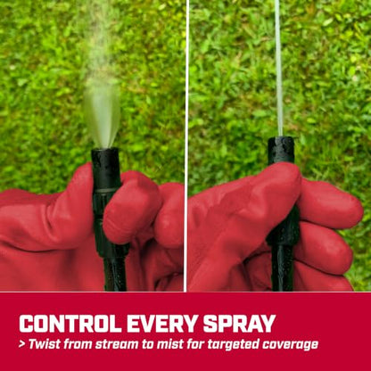 Chapin 1-Gallon Pump Sprayer, Easy Use for Home & Garden | Durable lightweight tank; ideal for weed control, plant care and cleaning with adjustable nozzle, long hose and easy pump - size: 1 Gallon Sprayer