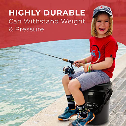 Shurhold World's Best Rope Handle Bucket - 5 Gallon - Black - color: Black, size: 5 Gallon