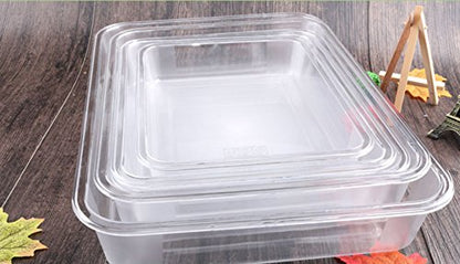 OMEM Reptile Drinking Tray - Large Water Dish Plastics Plate for Turtles, Small Reptiles, Ball Pythons, Lizards, and Snake Cages Bowl (S=27x21x4.7cm, White) - color: White, size: S=27*21*4.7