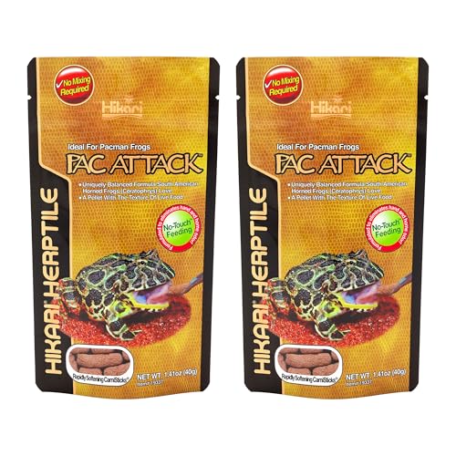 (2 Pack) Hikari Packman Frog PAC Attack Food - 1.41 Ounce Each