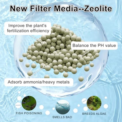 6 Pack Filter Cartridge Compatible with Whisper Bio-Bag Filters, Large Aquarium Filter Cartridges Compatible Replacement with Whisper Filters 20i,40i/IQ20,30,45,60/PF20,30,40,60 and ReptoFilter - size: 6 Pack Large
