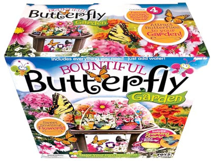 Toys by Nature Biosphere Terrarium Starter Kit, Complete Supplies Included to Grow Your Own Enchanting Garden and Indoor Plants! (Bountiful Butterfly Garden) - style: Bountiful Butterfly Garden