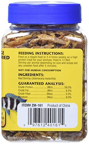 Zoo Med Sun Dried Large Red Shrimp, 2-1/2-Ounce - size: 2.5 Ounce (Pack of 1)