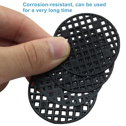 Plant Pot Mesh Hole Covers Pads, 45mm,100 Pcs | Round, Plastic Bottom Grid Mat, Bonsai Drainage Screen - color: 100 Pcs