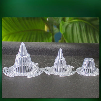 10 Pcs Cone Flower Pot Mesh Pad Drainage Screens for Planters Bottom Grid Mat Netting Insert Screen for Healthy Plants(58mm)