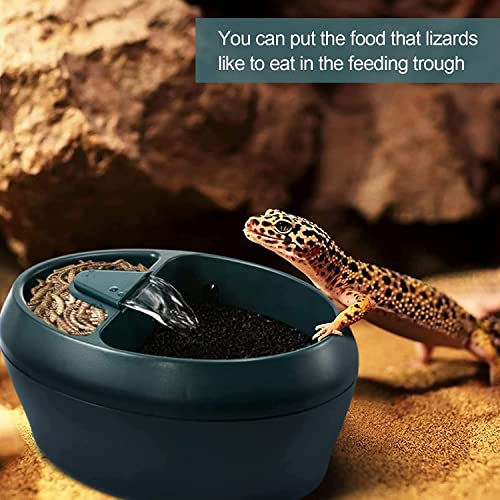 Reptile Chameleon Waterfall Drinking Fountain, Chameleon Water Dripper Food Bowl Water Cantina for Amphibians Insects Lizard Turtle Snake Frog Gecko