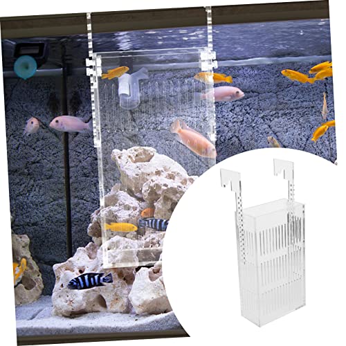 Floating Betta Fish Breeding Box Divider Acrylic Incubator Tank for Aquarium Fry Isolation Separator for Shrimp and Reptiles Mini Fish Hatchery