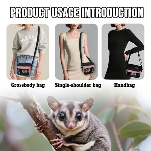 Small Pet Carrier Bag - Single - Shoulder Outdoor Carrier for Hamsters, Sugar Gliders & Flying Squirrels Portable Small Pet Travel Bag (Green) - color: Green
