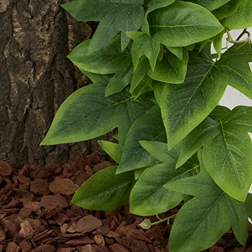 Fake Sweet Potato Vine, Reptile Climbing Hanging Suction Plants | For Crested Gecko Lizard Snake Terrarium Habitat - color: Fake Sweet Potato Vine