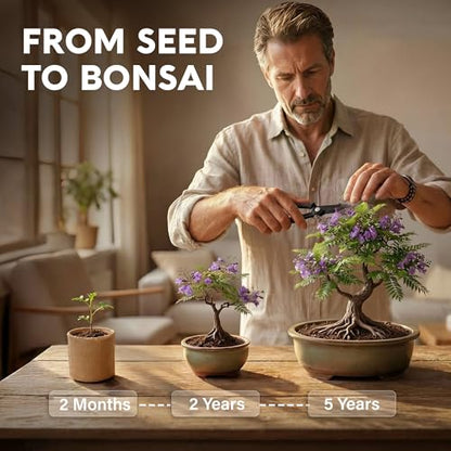 Bonsai Tree Kit Deluxe - Growing 5 Unique Japanese Bonzai Trees | Complete Indoor Bonsai Starter Kits for Growing Trees – Plant Lovers Gifts for Women & Men