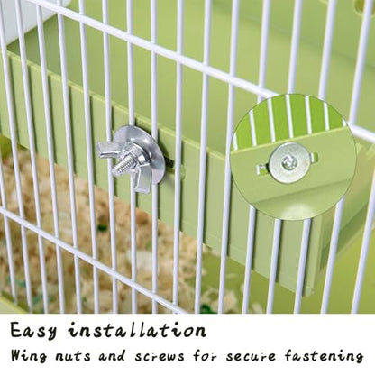 Hermit Crab Accessories - Platform with Ladder and Food Dish Hermit Crab Habitat Accessories Hermit Crab Climbing Toys for Reptiles, Turtles, Hamsters, Small Lizards, Geckos
