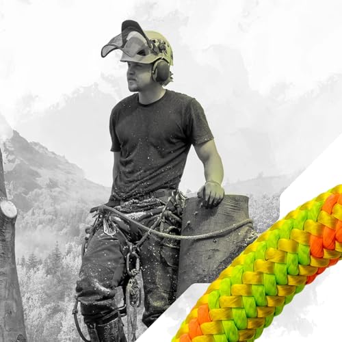 24-Strand 11.8 mm Arborist-Pro™ Rope – High Tensile Strength – Lightweight – Made in USA - color: Red, size: 300 ft