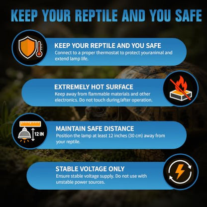 Happy Herps 50W Ceramic Heat Emitter, Reptile Heat Bulbs, Ceramic Heat Lamp for Reptiles, Amphibian, Chicken, Dog, Cat (2-Pack) - size: 50W-2 Pack