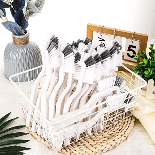24 Pcs Kitchen Scrub Brush Bulk Sink Bathroom Edge Corner Cleaning Brush Right Angle Mini for Grout Household Dishwasher Tile Lines Window Track Deep Cleaning with Stiff Bristles