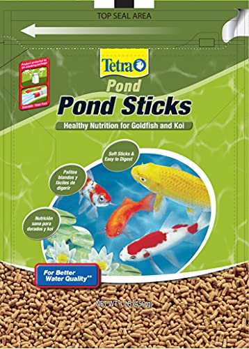 TetraPond Pond Sticks, Healthy Nutrition for Goldfish and Koi (Pack of 2) - size: 1 Pound (Pack of 2)