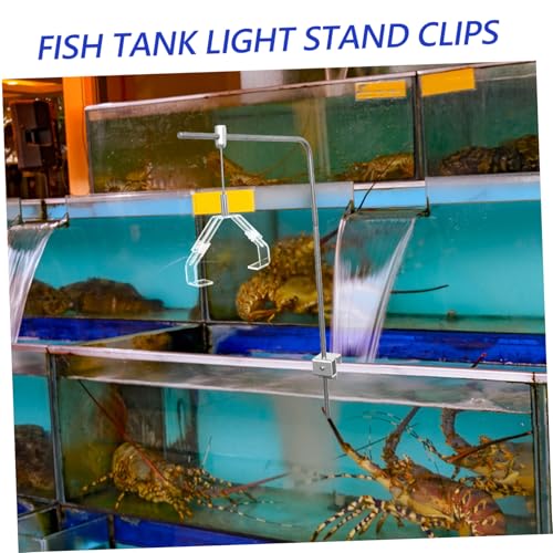 2pcs Lamp Fixing Clip for Aquariums Reptile Terrariums Durable Support for Fish Tank Lights Sturdy Design for Long Term Use Compatible with Various Lighting Needs
