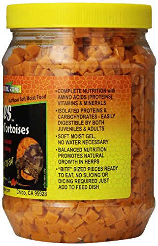 Nature Zone Bites for Tortoises, Soft Moist Food, 24 oz