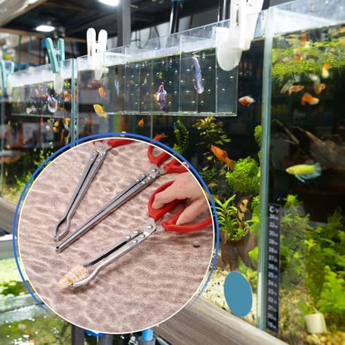 uxcell Crabbing Tongs, 15" Metal Serrated Extra Long Loach Tong Beach Reptile Catching Clip Garbage Clip with Straight and Bent Heads for Lobsters Loach Other Reptile, Red - size: 15"