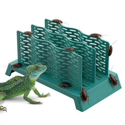 Chameleon Feeder Escape-Proof Pet Feeder | Bearded Dragon Bowl for Terrarium Tank Chameleon Lizard Gecko Frog Amphibians Hunting