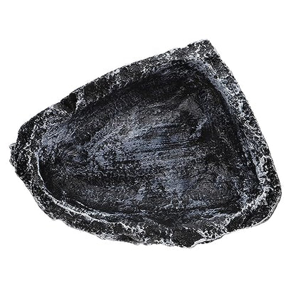 DOITOOL Reptile Water Basin Resin Turtle Feeding Bowl Reptile Worm Dish Decor Water Bowl Snake Bearded Dragon Dish Frog Terrarium Food Feeder Gecko