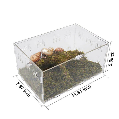 Hermit Crab Tank, Starter Cage Kit with 7 Inch Adjustable Climbing Toys and 3.5oz Substrate