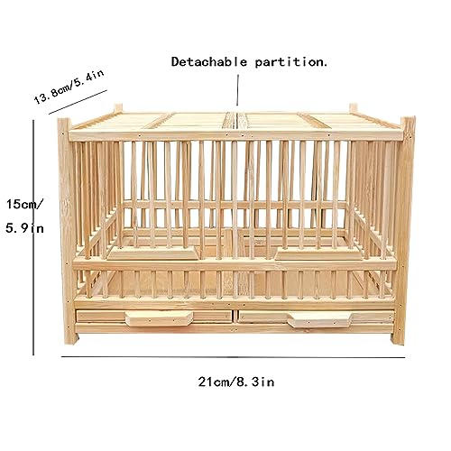 Small Reptile Animals Terrarium. Insect Enclosure. Crickets, Snails, Spiders, Cockroach ，Tarantula ，Caterpillar，Cages. Luxury Houses, Double Room. Bamboo (A)