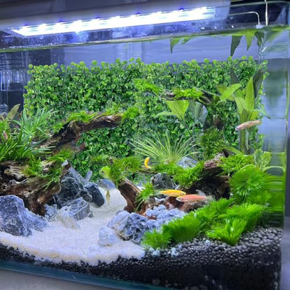 Rainmae Hermit Crab Climbing Toys, Faux Grass Mat Fake Turf Hermit Crab Climbing Wall, Plastic Aquarium Plants Lawn Hermit Crab Supplies Climbing and Hide Toy for Gecko Reptile Lizard 10 x 10 Inch